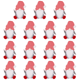 thumbnail image 1 of Soporte para cubiertos Gnomo navideño Papá Noel Adorno navideño para el hogar (sombrero a rayas), 1 of 2