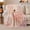 Dream Ballet, variant on Ballerina In Flowing Pink Floral Dance Dress, Soft Flannel Blanket with Romantic Painterly Illustration Print, Housewarming Gift and Home Decor for Bedroom and Living Room