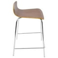 thumbnail image 3 of Woodstacker Contemporary Stackable Counter Stools in Walnut by LumiSource - Set of 2, 3 of 7