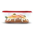 thumbnail image 2 of Rubbermaid TakeAlongs Serving Bowl Food Storage Containers, 4.4 L (1.1 Gallon), Tint Chili, 2 of 6