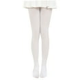 thumbnail image 2 of Spazoro Kids Girls Pantyhose, Elastic Ballet Warm Solid Color Winter Tights Button Socks and Pants for Child Girls White Size adult wear, 2 of 9