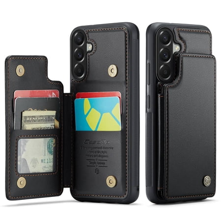For Samsung Galaxy A37 A57 Case with Card Holder, Wallet Case for Women Men with RFID Blocking, Durable Leather Kickstand Magnetic Clasp Shockproof Phone Case