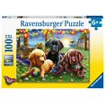 thumbnail image 2 of Puzzle Ravensburger Puppy Picnic de 100 piezas para niños, 2 of 6