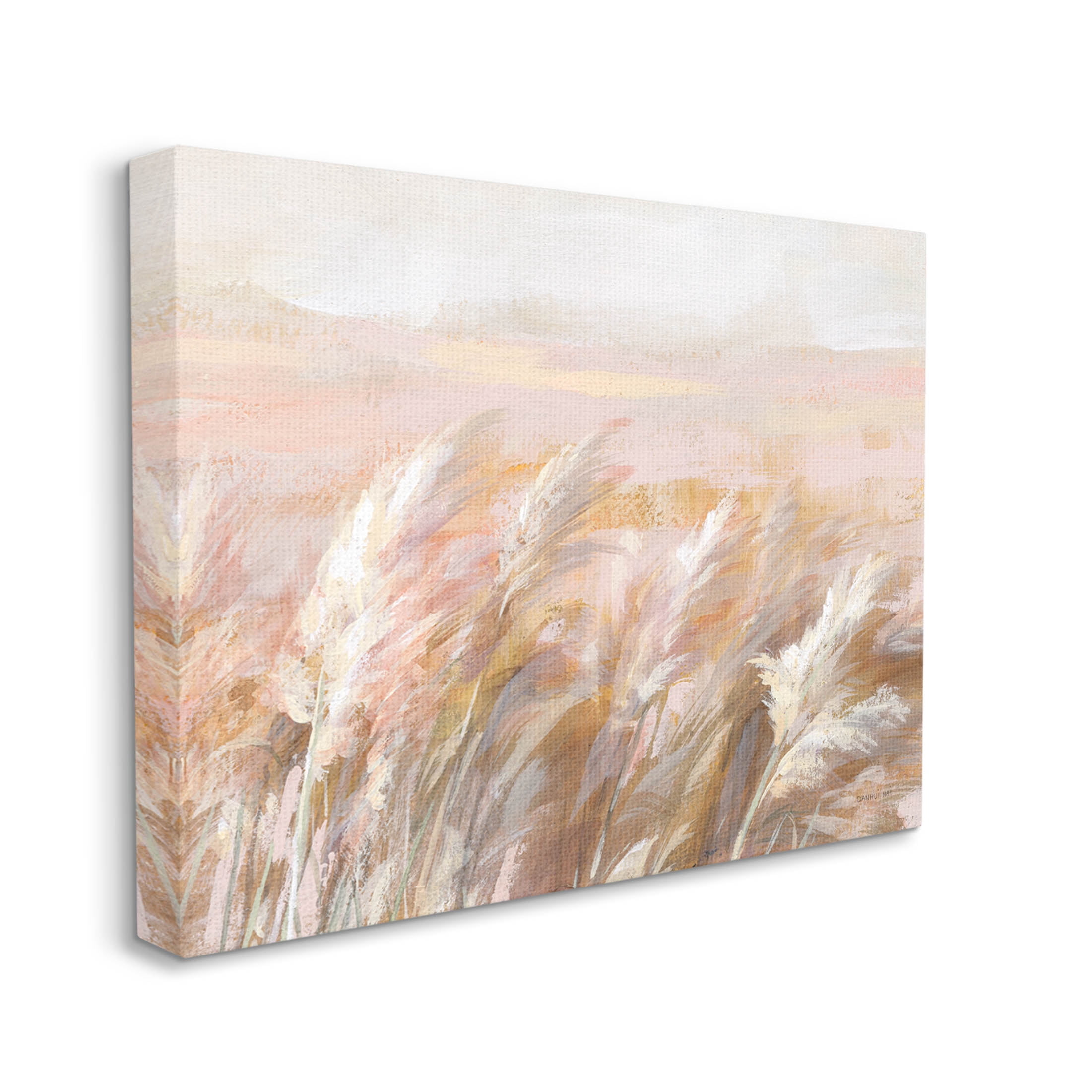 Stupell Industries Beige Breezy Prairie Grasses Painting Gallery Wrapped Canvas Print Wall Art, Design by Danhui Nai