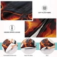 thumbnail image 5 of Coolnut Flames Skulls Plush Pillowcase, Luxury Soft King Pillow Case for Hair and Skin, Standard Size Pillow Covers with Zipper Closure, 21x54in Home Decor Gifts, 5 of 7