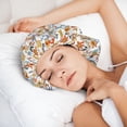 thumbnail image 5 of Retro floral B Silk Bonnet for Sleeping Women Men, Adjustable Elastic Satin Bonnet Bonnet for Sleeping, Soft Similar Silk Curly Cuteness Hair Bonnet for Sleeping, 5 of 7