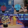 thumbnail image 5 of Luz Nocturna De Voleibol 3D, Lámpara De Ilusión De Atmósfera Deportiva Para Niños Con Control Remoto 16 Colores Cambiantes, Cumpleaños Creativo Amante Del Entrenador De Voleibol De Playa, 5 of 5