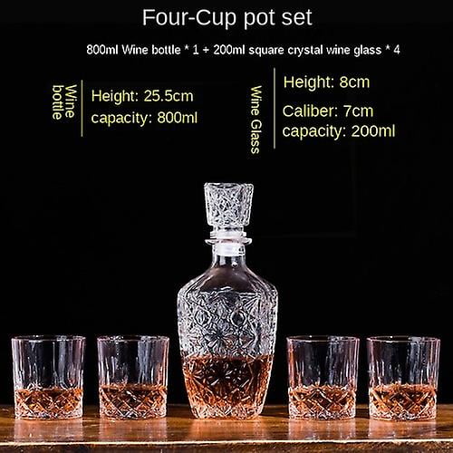 2021 Glass Whiskey Set, Foreign Wine Glass Set, Household Foreign Wine