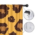 thumbnail image 4 of Blackout Kids Curtains,Yellow and Black Of Leopard Print Childrens Insulated Curtains Set Of 2,Bedroom Essentials,Toddler Room Decor 42"x84", 4 of 5