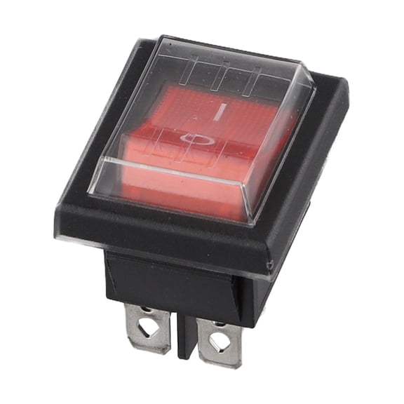 chengsi Rocker Switch With Waterproof Cover 2 Poles (4 Pins) 16A 250 Electrical Equipment Mini Power Switch Switch CapHome Improvement