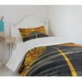 thumbnail image 4 of Ambesonne Fall Quilted Bedspread Set 2 Pcs, Rural Road Countryside, Twin Size, Multicolor, 4 of 6