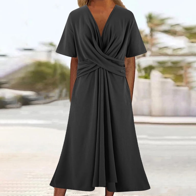 chinese dress ladies Breanne Faux Wrap Maxi Dress main image 0