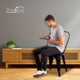thumbnail image 2 of Sillas de metal Stay Elit Navi Juego de 4 sillas de comedor interiores exteriores color negro Tolix minimalista, 2 of 6