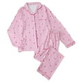 thumbnail image 4 of SUYIDA Women’S Winter Pajamas￼,Soft Pajama Set Long Sleeve Top and Pants Cozy Sleepwear for Nighttime Relaxation and Home Leisure Activities - Red, 4 of 4