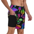 thumbnail image 3 of Haiem Bright Mushrooms Men'S Quick-Dry Swim Trunks: Comfortable Beach Shorts With Mesh Lining And Pockets - Ideal For Swimming And Sunbathing X-Large, 3 of 9