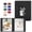 Black, variant on Premium Vegan Leather 4x6 Photo Album with Display Window Memory Book Family Wedding Gift