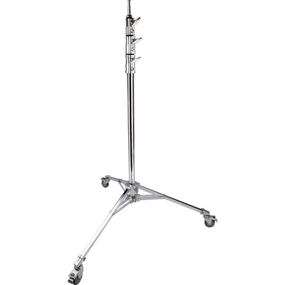 Kupo 4-Section High Baby Roller Stand with Casters, 13.8', Chrome