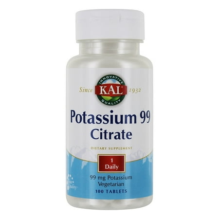 Kal - Potassium Citrate 99 mg. - 100 Tablets