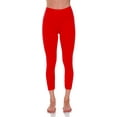 thumbnail image 2 of Soho Apparel Girls Seamless Lady Capri Legging Sg-27-Red Nylon Spandex, 2 of 3