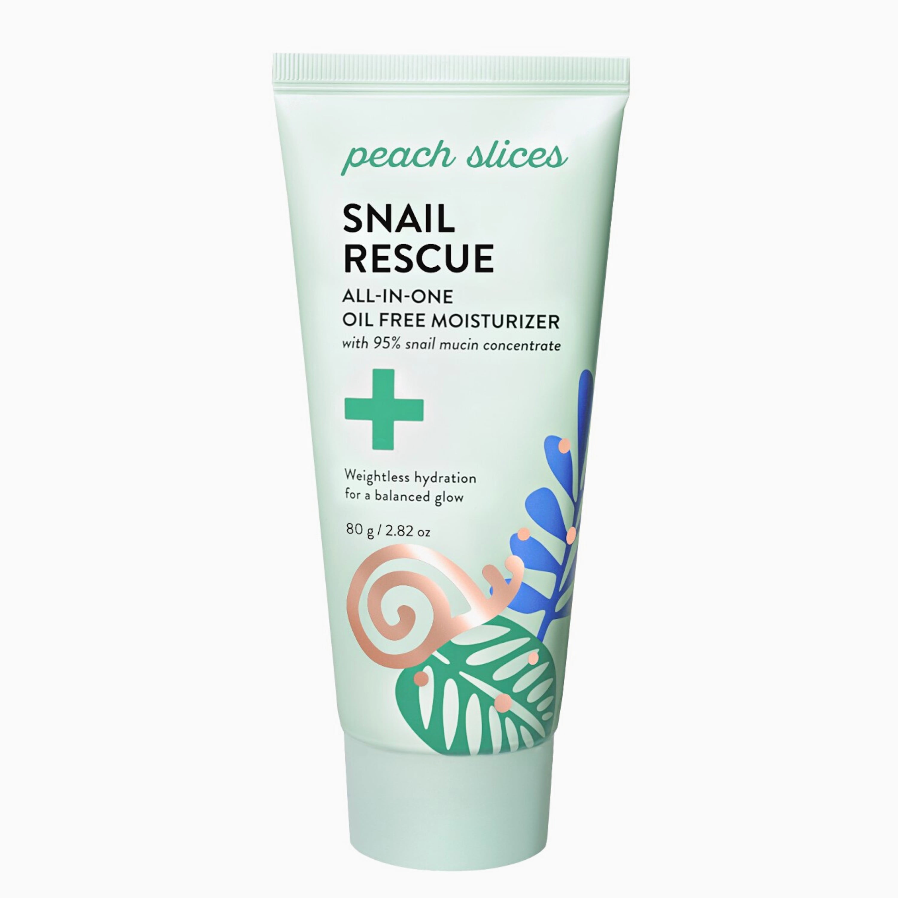Peach Slices Snail Rescue All-in-One Oil Free Face Moisturizer with Snail Mucin, 3.83 fl oz