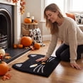 thumbnail image 7 of Black Cat Rug, Halloween Cat Bath Mat, Cat Face Shaped Bathroom Mat, Cute Spooky Non Slip Floor Mat for Fall Home Decor, Entryway, Kitchen, Bedroom, 16 x 16 Inch, 7 of 7