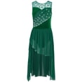 thumbnail image 5 of renvena Lyrical Dance Dress for Girls Flowy Chiffon Skirt Contemporary Ballet Tutu Leotard Dancewear Green 14, 5 of 7