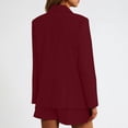 thumbnail image 4 of Timegard Blazer Jackets for Women Open Front Long Sleeve Button Work Office Casual Suit Jacket with Pockets, 4 of 4