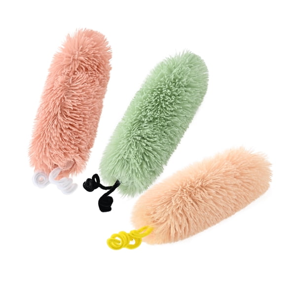 Max & Marlow Catnip Cat Toys Plush Pillow with Crinkle Paper, Interactive Kicker Toys for Indoor Kitty, 3 Pack