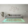 thumbnail image 3 of Ahgly Company Indoor Rectangle Oriental Light Blue Traditional Area Rugs, 2' x 5', 3 of 4
