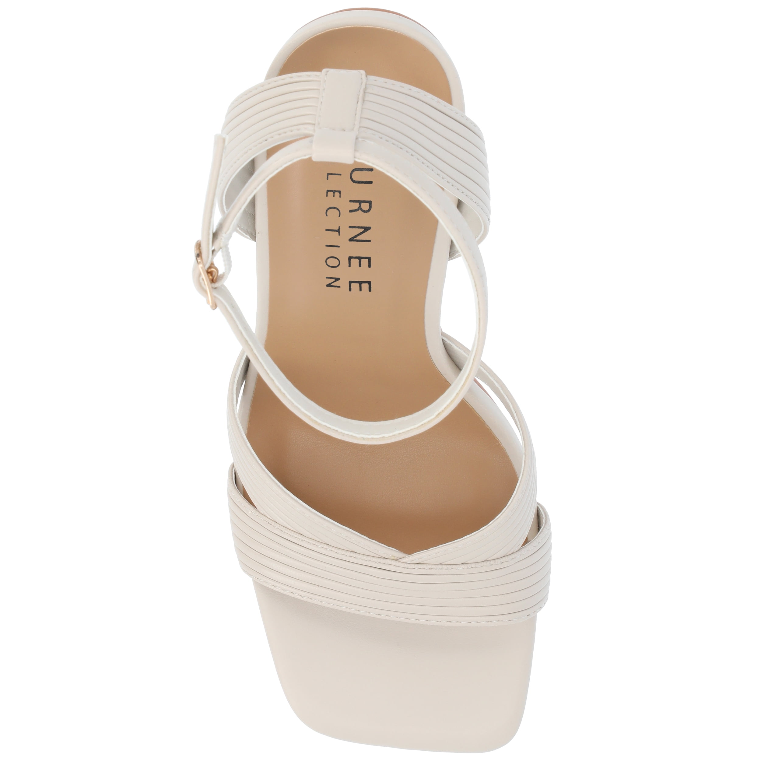 Journee Womens Annett Mid Heel Open Toe Sandals