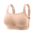 thumbnail image 2 of Mifsaly Bras for Women No Underwire Push up Seamless Plus Size Supportive Seamless Bralette Full Coverage Push up Wireless Tshirt Bra Wide Straps Sleep Everyday Bras Brasier De Mujer Beige L, 2 of 8