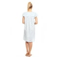 thumbnail image 4 of Lati Fashion Women Nightgowns Short Sleeve Female Nightgowns & Sleepshirts Blue M, 4 of 4