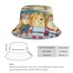 thumbnail image 2 of Perros en el Espacio Sombrero bucket para adultos, gorra de protección solar, sombrero de pescador plegable para viajes al aire libre, pesca y actividades de verano, 2 of 6
