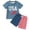 00-Light Blue34, variant on Summer Boys 4Th of July Outfits 2-Piece Short Sleeve T-Shirt Shorts Set, Sizes 1-13