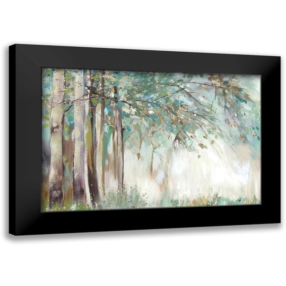 Pearce, Allison 14x11 Black Modern Framed Museum Art Print Titled - Silver Leaves