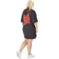 thumbnail image 3 of David Bowie Womens Grey Oversized Short Sleeved T-Shirt, 3 of 5