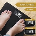 thumbnail image 2 of Bathroom Scale, Highly Accurate Digital Bathroom Body Scale, Measures Weight up to 400 lbs. Includes Batteries Black, 2 of 6