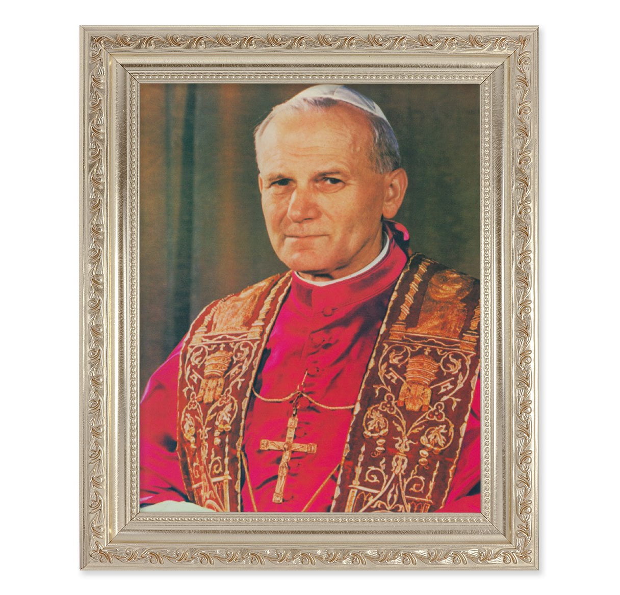 st-pope-john-paul-ii-picture-framed-wall-art-decor-large-anitque
