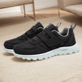 thumbnail image 1 of Zapatos para diabéticos, zapatos cómodos para pies hinchados, zapatos deportivos antideslizantes con gancho, zapatos de tenis anchos para hombres de mediana edad y ancianos, 1 of 9