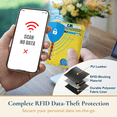 thumbnail image 4 of ComfiTime Slim Men’s Wallet - RFID Minimalist Wallet for Men & Women, Small Thin Leather Wallet with ID Window, Credit Card Holder Front Pocket Wallet, Travel Accessories & Gift Box, Citrine Yellow, 4 of 11