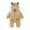 Coffee, variant on Nafuu Boys Romper Splid Color Animal Shaped Crew Neck Long Sleeve Warm Comfortable Bodysuit Fall Winter Outdoor Activities And Thick Baby Boy Onesies,Coffee,0-1 Months