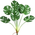 thumbnail image 1 of Plantas de palmeras artificiales Hojas tropicales de Monstera Hoja de árbol de tortuga falsa Hoja de simulación de planta Deliciosa falsa Hojas de safari de jungla para jardín Tienda de oficina Decoraciones de fiesta temáticas de playa en la jungla brillar Electrónica, 1 of 4