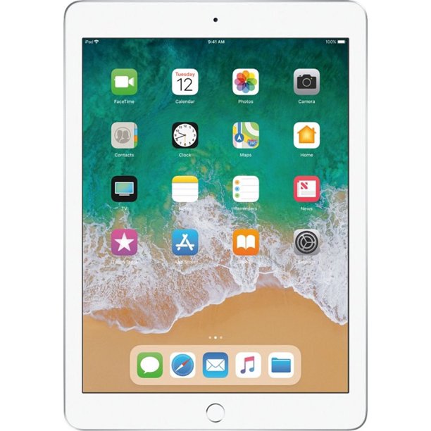 Apple Ipad 5th Gen 32gb Wifi Cellular A1823 Mp252ll A Silver Scratch And Dent Refurbished Walmart Com Walmart Com