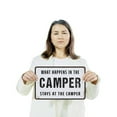 thumbnail image 3 of What Happens In The Camper Stays In The Camper 10 Inch x 14 Inch Plastic Sign Campfire Code Enforced Durable Weatherproof Perfect for RVs Campers Cabins Fun Gift for Campers Glampers, 3 of 6