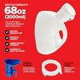 thumbnail image 3 of Male Urinal Bottle with 65" Hose and Female Adapter, 2000ml Portable Urinal for Men Spill Proof Nighttime Design, Car Travel Urine Bottle, Bedside Pee Bottle for Elderly, Truck Drivers, Hospital Use, 3 of 7