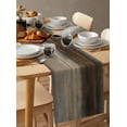 thumbnail image 6 of Brown Abstract Table Runner-Cotton Linen- 36 Inch Holiday Dresser Scarves, Vintage Neutral Modern Minimalist Prints Tablerunner for Kitchen Coffee/Dining Bedroom Living Room Dinner Scarf Décor 13x36, 6 of 9