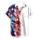 thumbnail image 4 of Camisa hawaiana con estampado 3D de la bandera estadounidense de moda para hombres y mujeres, camisas casuales de playa para vacaciones de verano, camisetas geniales de manga corta para niños, 4 of 5
