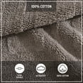 thumbnail image 5 of Eddie Bauer Logan Cotton Tufted Mushroom Beige Bath Runner Rug, 5 of 6