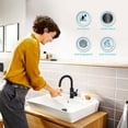 thumbnail image 5 of Grifo de cocina para baño moderno, diseño elegante con caño giratorio de 360 grados para un uso versátil, acero inoxidable sin plomo que garantiza un uso saludable del agua con cartucho de cerámica, 5 of 5