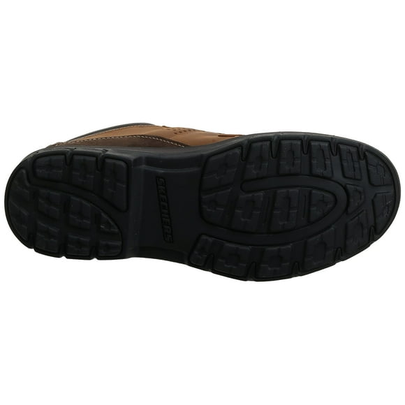 Skechers USA Bottine Segment Melego pour Hommes, Marron Foncé, 12 2W US